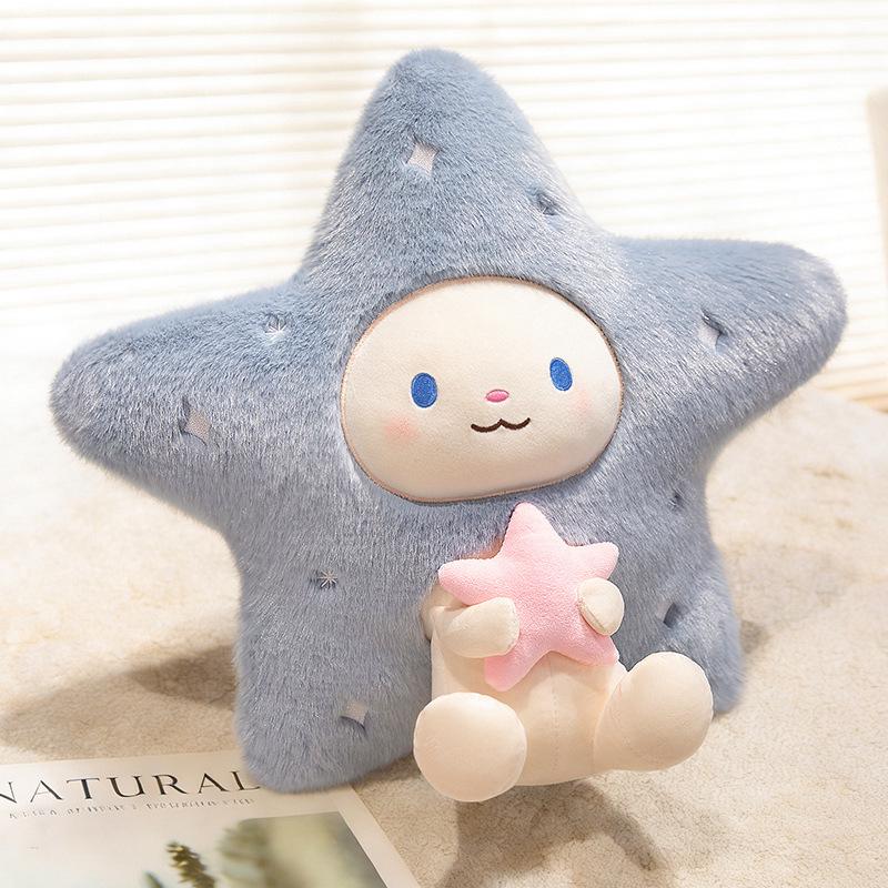Adorable Starry Sky Animal Throw Pillow for Kids' Bedroom or Living Room