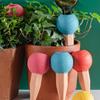 4Pcs Plant Self Watering Spikes Basketball Plant Watering Globes Insert Terracotta Watering Spikes Automatic Plant Waterer