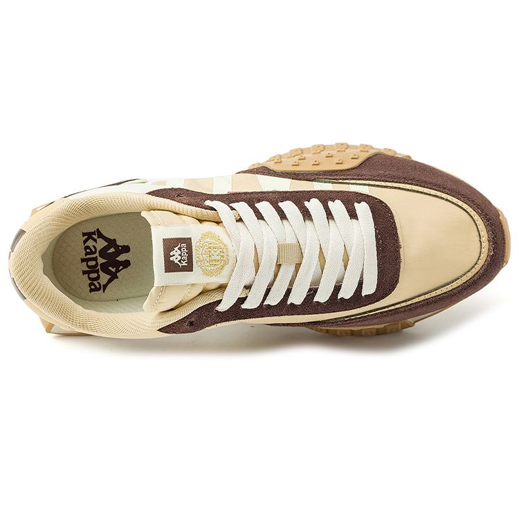 Kappa Retro Fabric Synthetic Leather Two-Layer Cowhide Non-Slip Wear-Resistant Lightweight Low-Top Running Shoes Unisex sneaker K0DX5MM08F-602