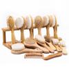 Beechwood Infant Hair & Bath Brush Set: Detangling, Massage, Air Cushion Brush & Flat Comb.