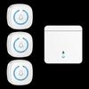 Wireless Long-Distance Doorbell for Villas - One-to-Three Indoor Call Bell with Large Button for Elderly.