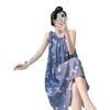 Cotton and silk nightgown women's summer 1011 new high-end vacation style long dress, sleeveless pajamas and loungewear in spring and autumn