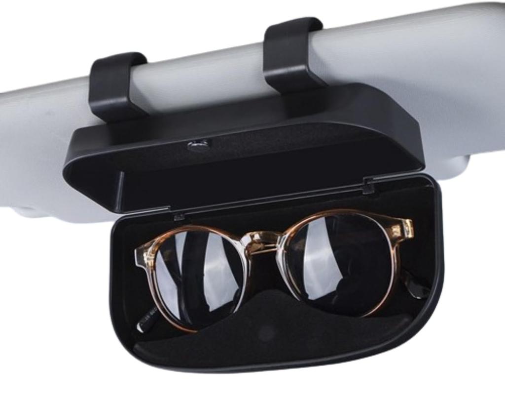 Crystal Craft Car Sunglasses Hanging Eyeglasses Storage Sun Eyeglass Black Holder, Case, Visor, Box,