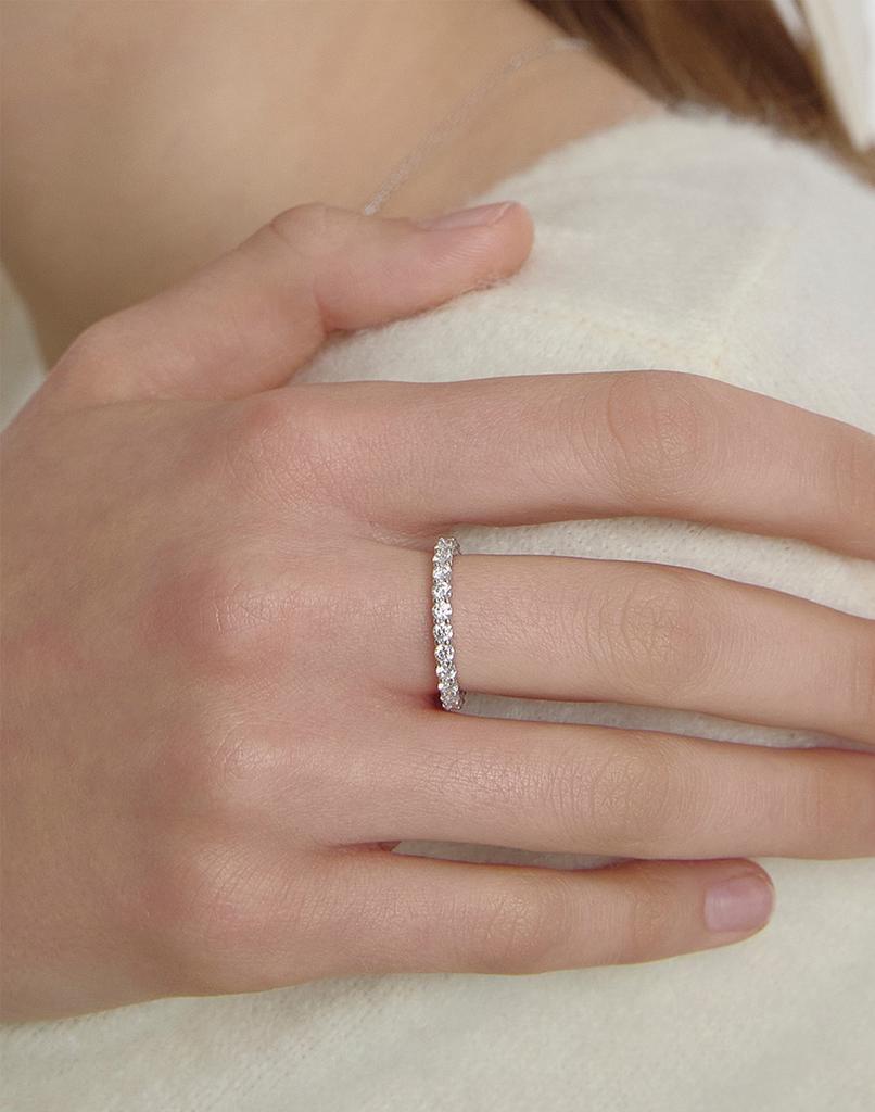 Hyeres Lor Essence Silver (W) Prime Moissanite Ring 2.5Mm Hl4R61415W9