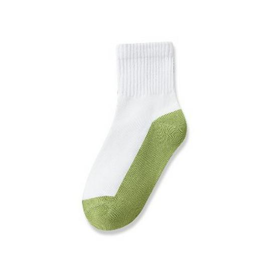 Autumn & Winter Children's White Cotton Sports Socks with Loose Top