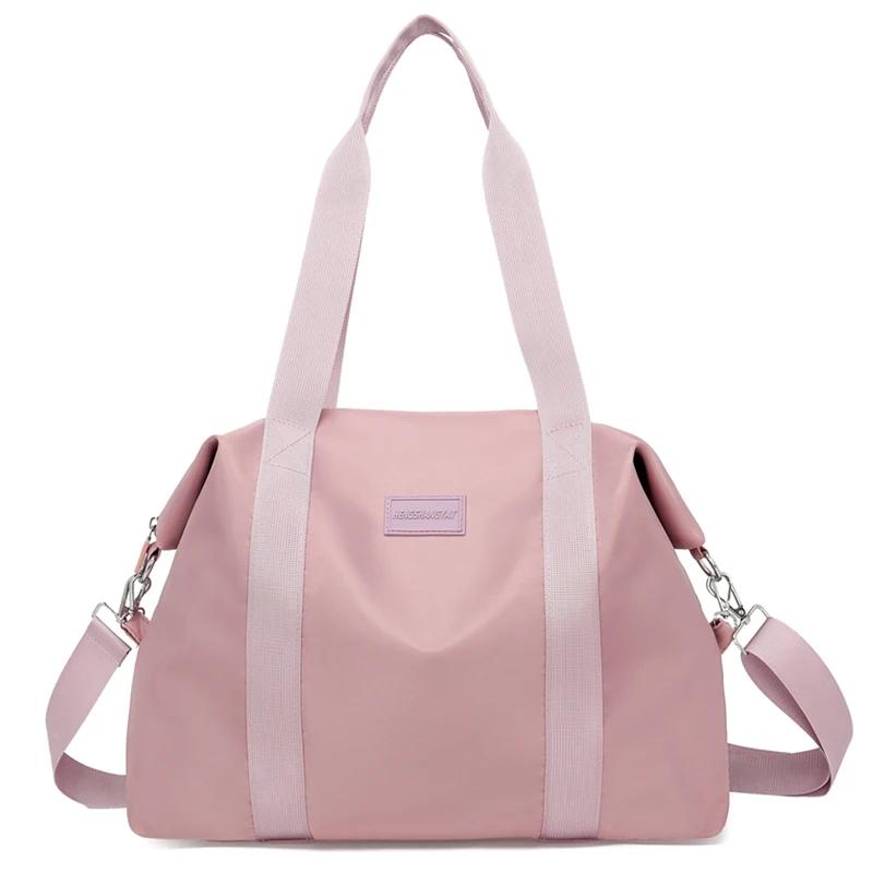 Nylon Zipper Shoulder Bag  Travel Handbag  Solid Versatile  Casual  Soft  Simple  Commuting  Fitness