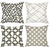 Boho Geometric Line Art Throw Pillow Covers Pattern Cushion Cover Suitable For Sofa Bedroom Car Pillow Cover