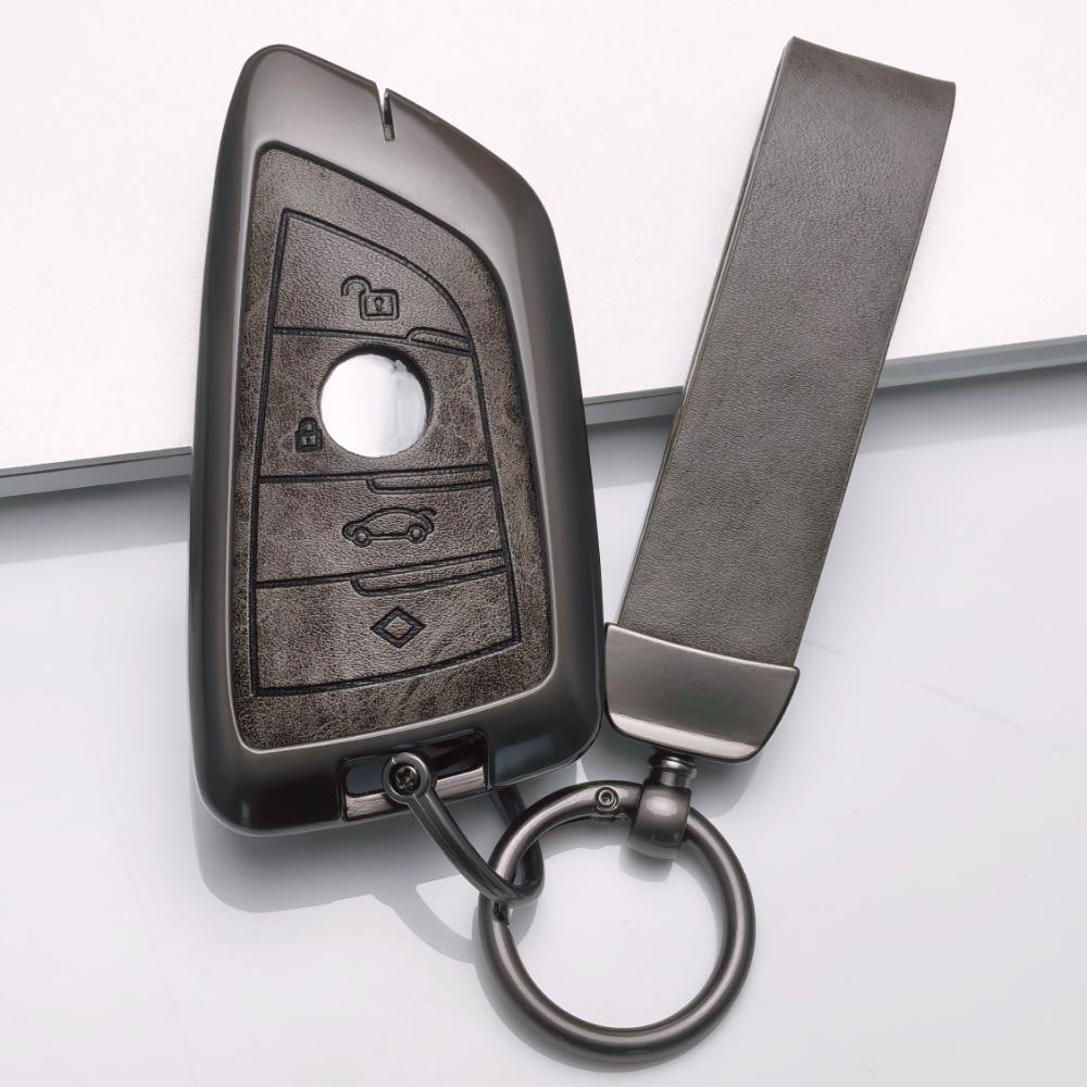 For Bmw 1 2 3 4 5 6 7 Series X1 X3 X4 X5 X6 X7 F10 F20 F30 G20 G30 G01 F15 F16 G02 G05 F34 Zinc Alloy Leather Car Key Case Bag