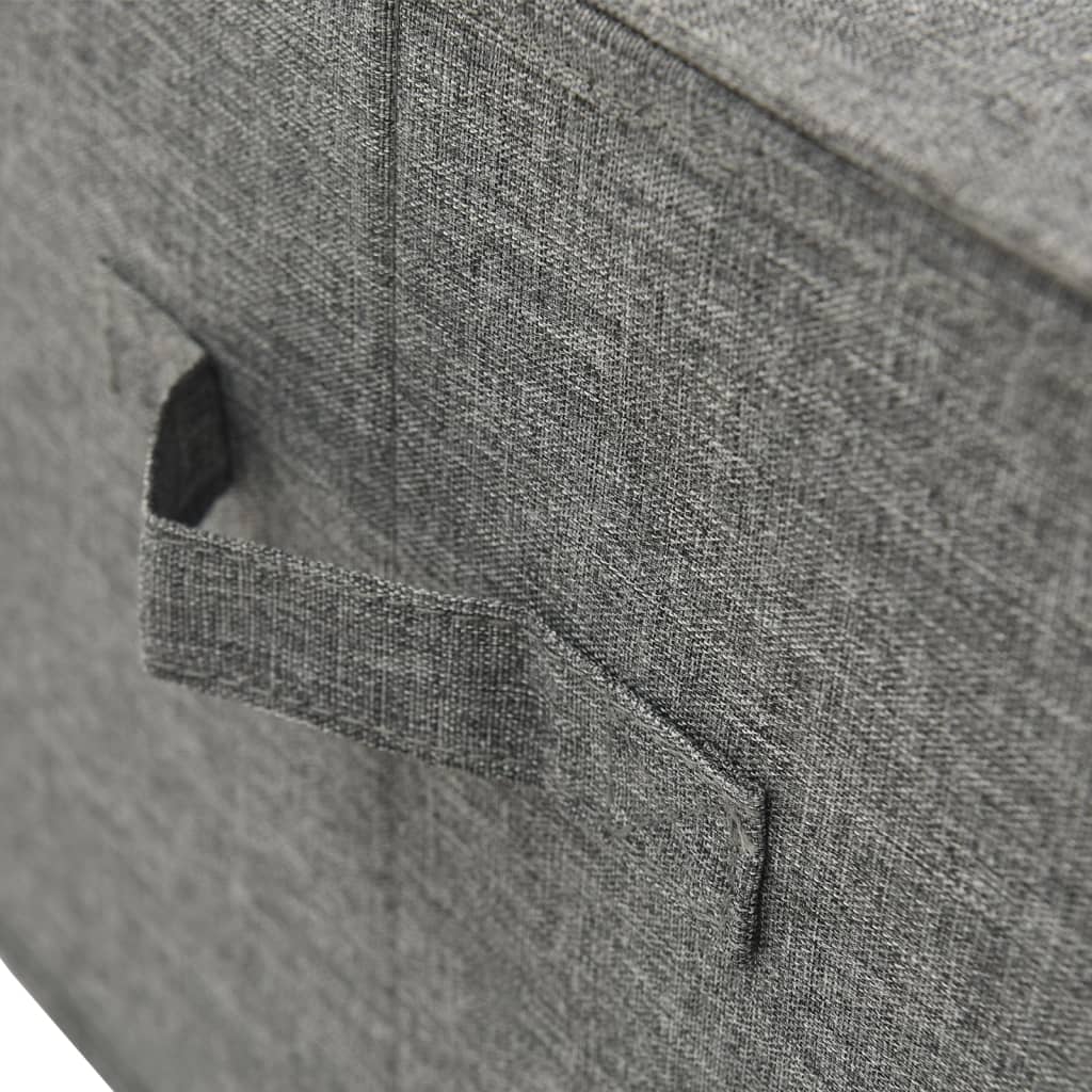 Storage Boxes 2 Pcs Fabric 50 X 30 X 25 Cm Anthracite