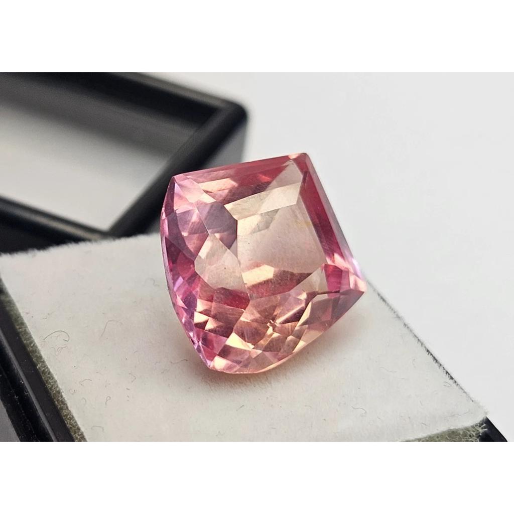Natural Padparadscha Sapphire 15+ Ct Fancy Cut Stunning Loose Gemstone