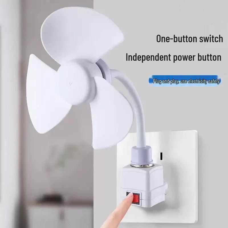 Multi-functional Socket Fan: Small Whirlwind Wall-mounted or Floor-standing Fan for Toilet and Kitchen
