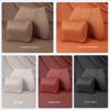 Breathale Car Neck Pillow Protective Leather Auto Lumbar Waist Support Car Headrest Neck Protective Seat Cushion Accessories