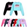 Barn Jenter Anime Tegneserie POP Sanger Superstjerne Mira Rumi Zoey Saja Gutter Trykt Casual Langermet Rund Hals Genser Topp