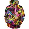Men Colorful Vortex Cloud Galaxy 3D Full Print Hoodie Long Sleeve Casual Space Street Pullover Sweatshirt