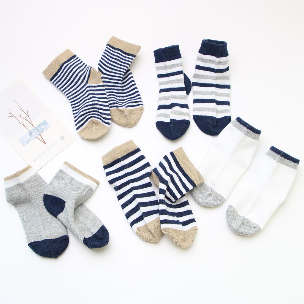 New Striped Baby Socks Spring Autumn Soft Cotton Infant Short Socks Classic Casual Kids Boy Girl Sport Socks