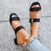 Women Sandals Summer Luxury Outdoor High Heels Shoes for Women Comfort Anti-slip Soft Leather Sandals Women Sandalias De Mujer