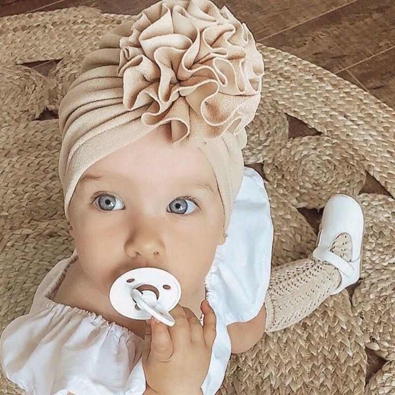 Cheap Cute Flower Baby Hat Toddler Turban Infant Head Wraps Kids