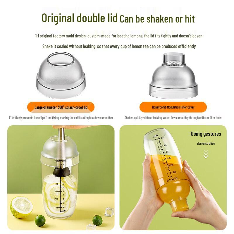 ZISIZ Hand-Pounded Lemon Tea Shaker Set