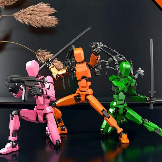 3D-gedrucktes, bewegliches Puppenmodell mit mehreren Gelenken, komplett montierte Actionfigur, Dummy-Roboter, Anime-Figuren, Zappelspielzeug für Jungen, Sammler, Desktop-Dekorationen