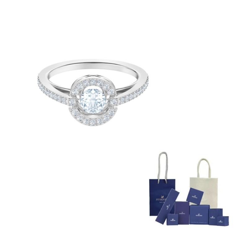 Swarovski Rodēti Gredzeni Sieviešu Sudraba 58-Original