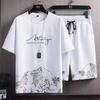 Summer Quick Drying Men's Sets Fashion Tracksuits Casual Breathable Short Sleeve 3D Printed Sports T-shirt+Shorts Basketball Set