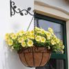 2Pcs European Style WallMounted Iron Hanger Hook for Flower Pots Garden Decoration Ornament