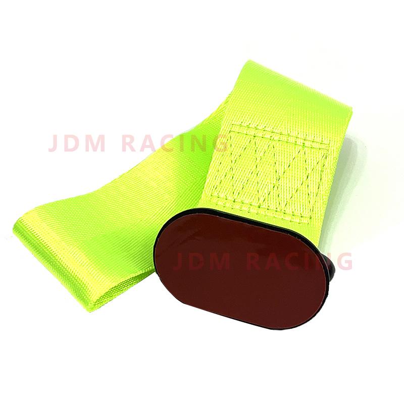 1Pcs Car Color Pendant Tow Strap Belt Tow Rope Sticker Ribbon Car Decorations Sticker Trailer Ropes Bumper Towing Strap