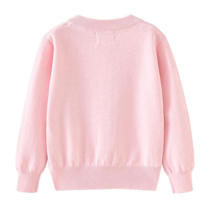 New Children's Clothing Matching Skirt Five-pointed Star Hot Diamond Girls Knitted Cardigan Jacket Children's Sweater