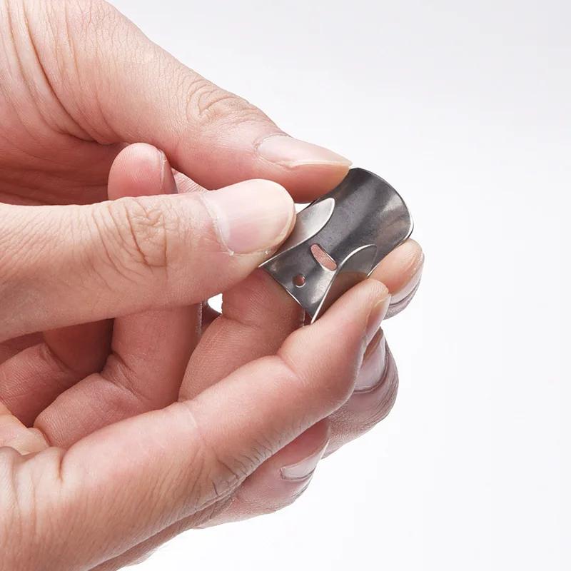 4pcs Stainless Steel Finger Guard Protect Cutting Vegetables Protector Knife Cut Finger Protection Hand Guard Kitchen Gadgets