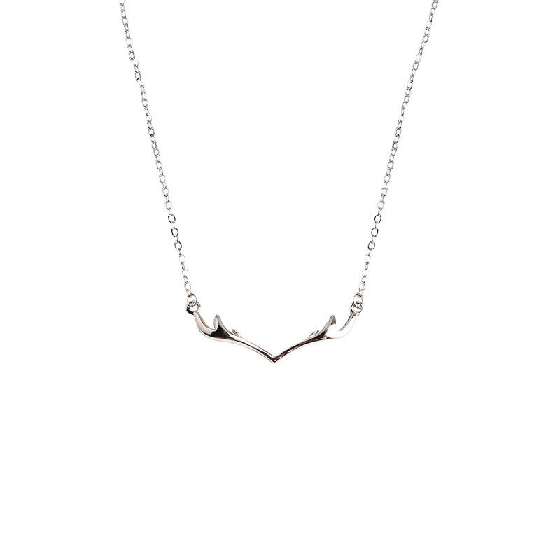 Elk Antler Necklace: Mori Style Fresh Clavicle Chain, Perfect for Students and Holiday Gifts