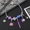 Zinc Alloy Bracelet 2Pcs Girl Cartoon Anime Charm Snake Fade