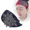 Elegant Wide-Brim Flower Headband – Breathable, Non-Slip Hair Accessory for Women