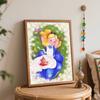 Disney Alice In Wonderland Digital Oil Painting Art Flowers Butterfly Cat Handmade Diy Gift Home Decoration