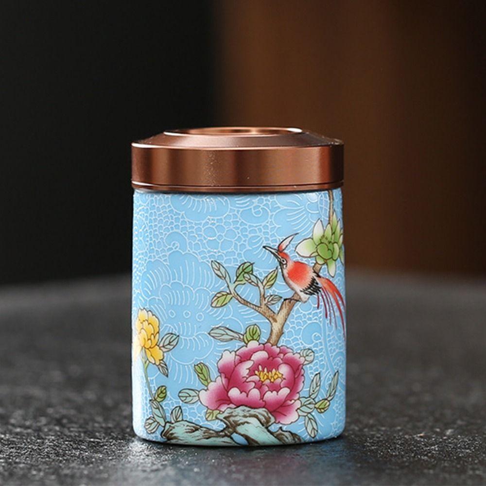 Vintage Tea Storage Container Sealed Versatile Storage Can Tea Storage Jar Home Supplies