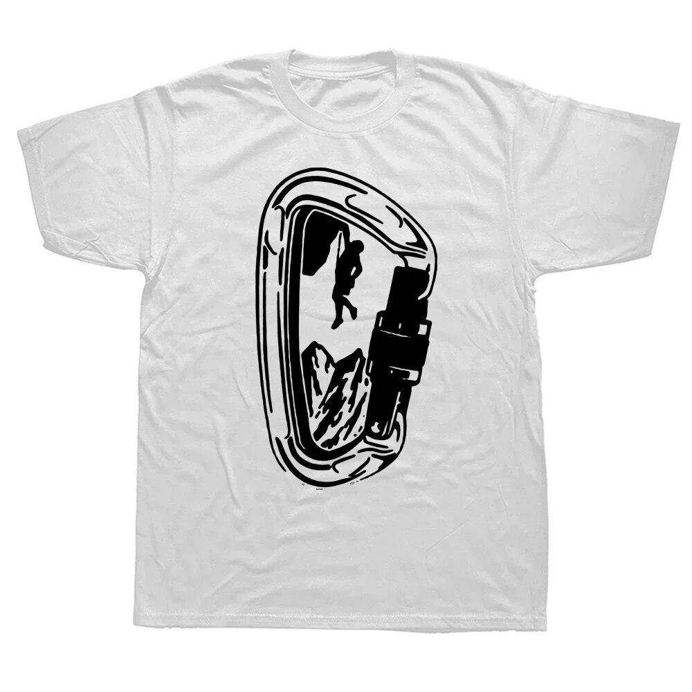 Футболка с принтом в виде альпинизма, унисекс, летний стиль, свободный повседневный топ из хлопка с круглым воротником, модная уличная одежда с коротким рукавом в стиле Харадзюку 2XL