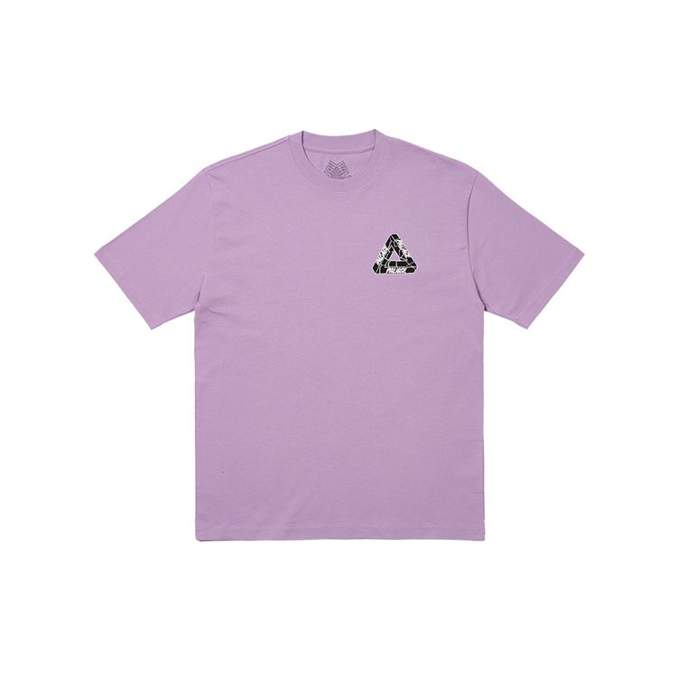 Palace Tri-Ripped T-Shirt Light Purple Unisex Tops P25TS027