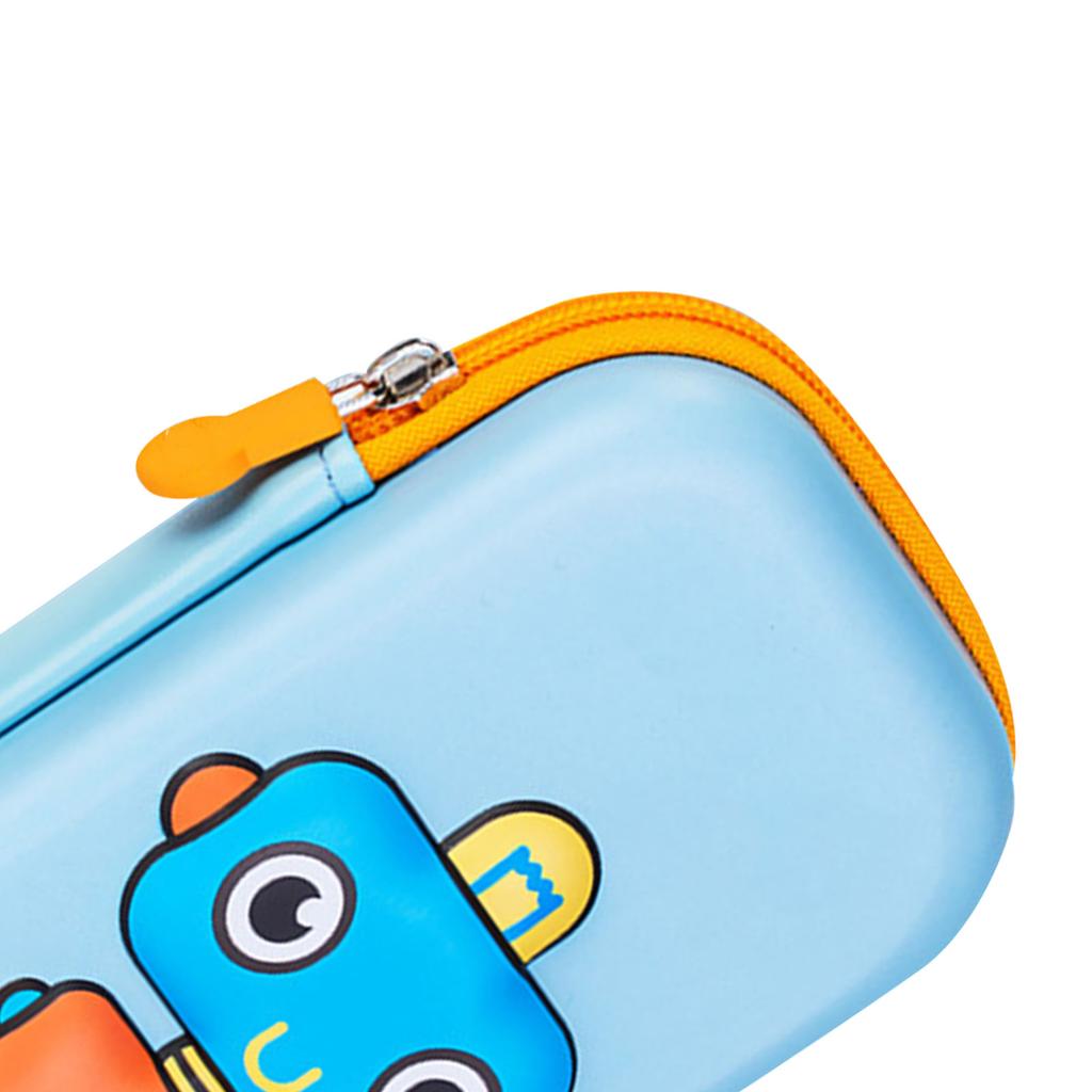 3D Robot Pencil Case Kids Cartoon Pencil Box EVA Large Capacity Pen Holder Portable Pencil Pouch