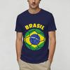 Casual Brazil 2026 Soccer TShirts for Unisex Round Collar 100 Cotton T Shirts Short Sleeve Tees Adult Tops