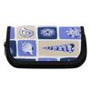 Pencil Bag 300D Polyester Multi Compartment Metal Zipper with Two Spacious Sections for Pens Stationery and Earphones for Students
