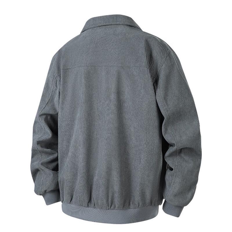 Mao Ren Men's Corduroy Lapel Casual Jacket