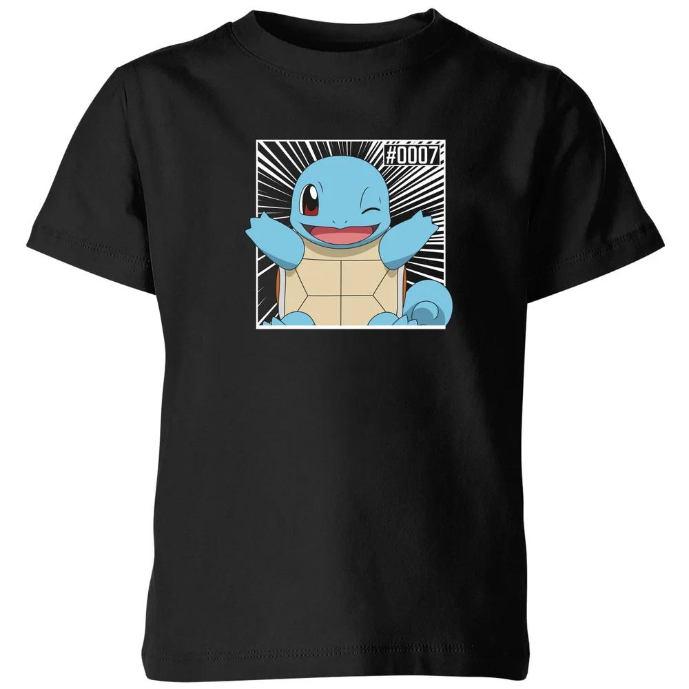 

Pokémon Pokédex Squirtle #0007 Kids T-Shirt - Black - 3-4 Years 140