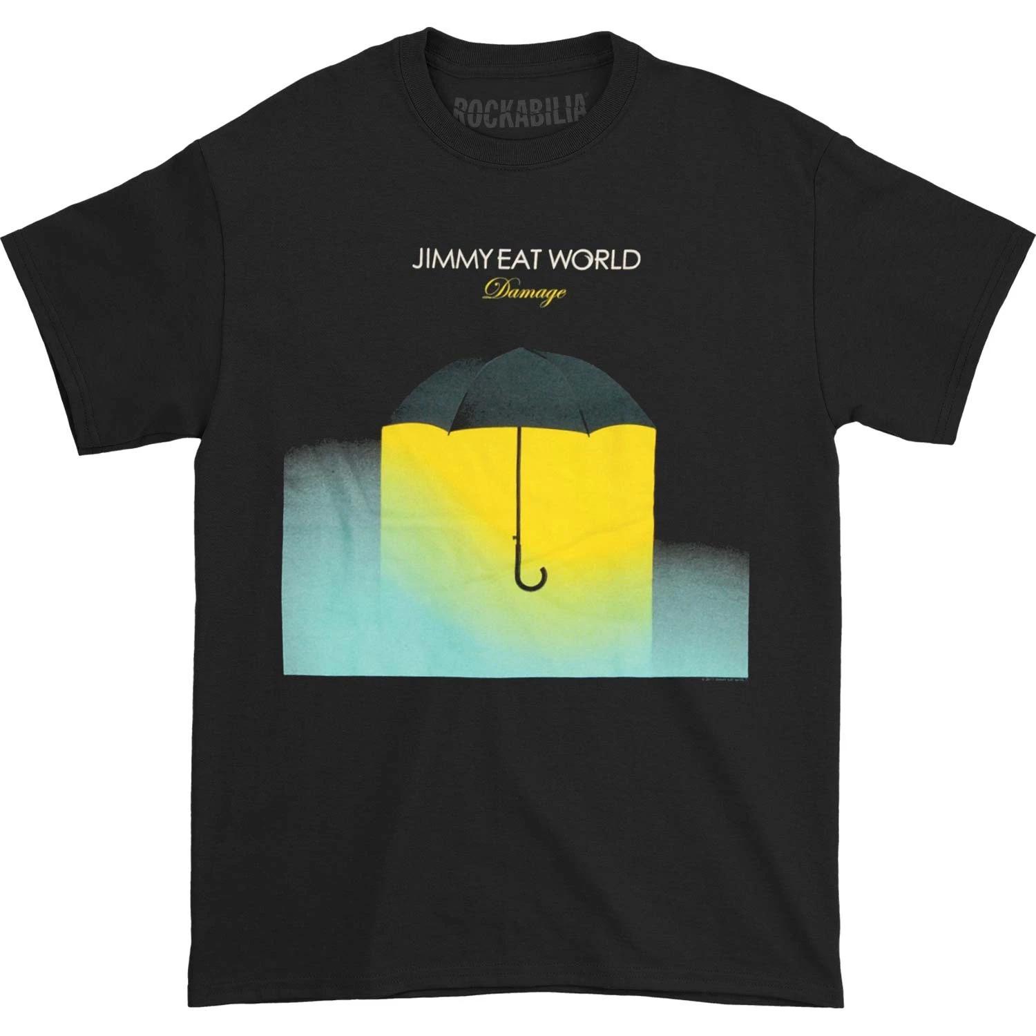 Men s Jimmy Eat World Damaged Umbrella T-shirt X-Small Black S