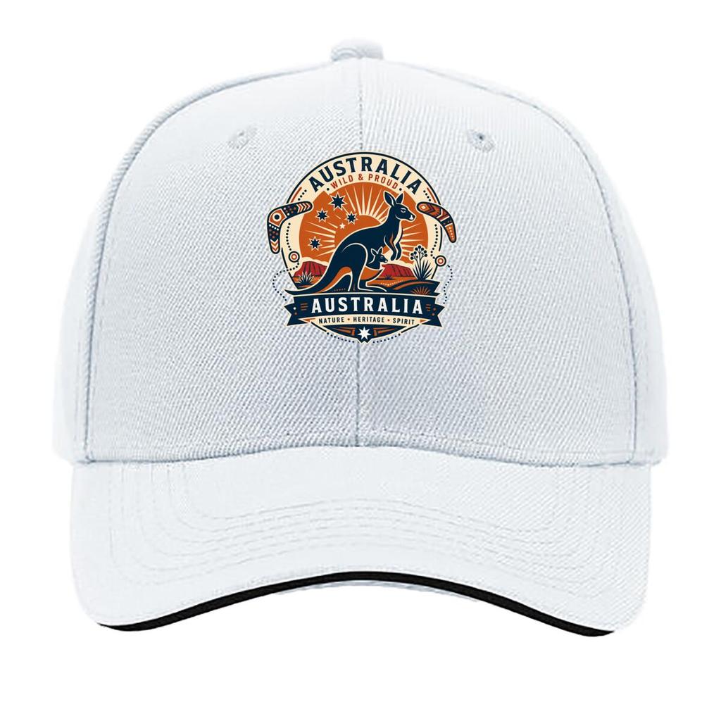Australian Outback Wildlife Emblem A Sandwich Baseball Cap Sun Cap Outdoor Workouts Hat