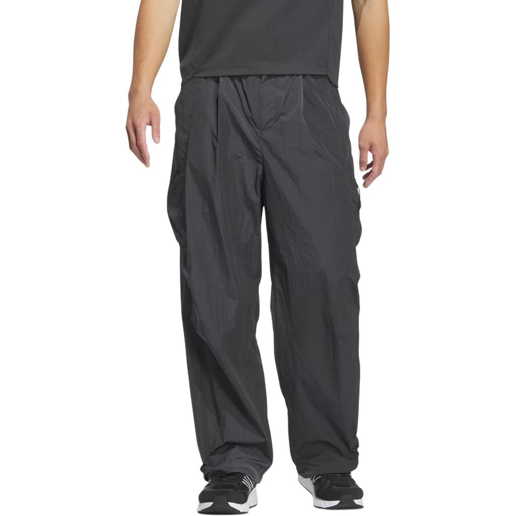 Adidas Future Style Tracksuit Bottoms Water-Resistant Loose Fit Casual Pants Men Bottoms Carbon-Black JN3422