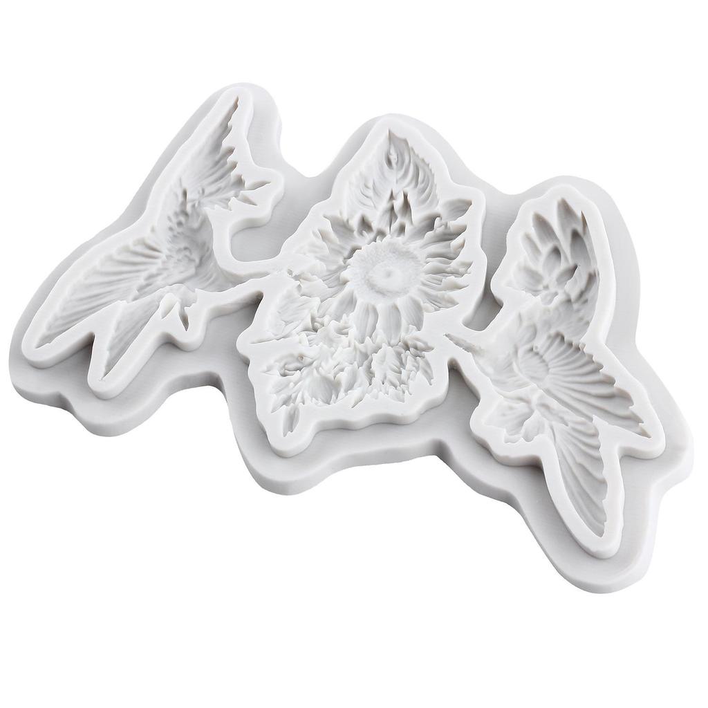 Kolibri Silikonform Gänseblümchen Fondantformen Kuchen Dekoration Werkzeuge Cupcake Topper Süßigkeiten Zuckerhandwerk Kaugummipaste Polymer Clay