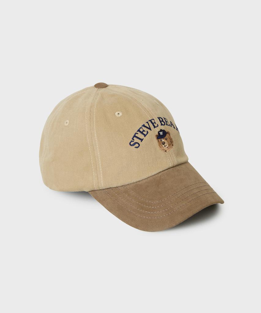 WHO.A.U Steve Head Embroidery Ball Cap / Whacg4921A