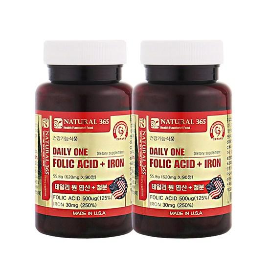 

Natural 365 Daily One Folic Acid + Iron,Korean health food