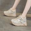 Damen Herbstschuhe lässige Mode vielseitige Schuhe Damenschuhe kleine dicke Sohle Damen
