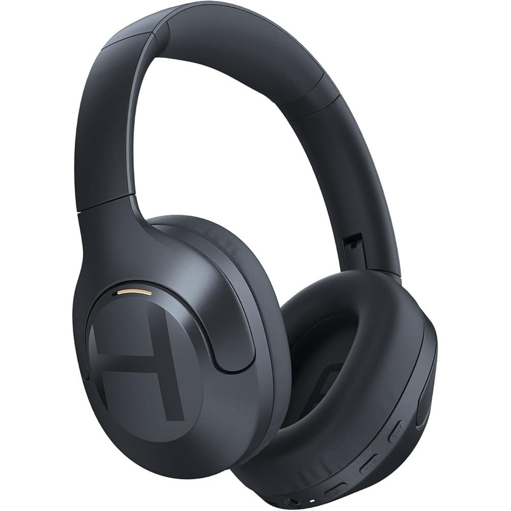 

Haylou S35 Wireless Headphones Black, Active Noise Cancelling, 60 Hours Playback, Bluetooth 5.2, Over-Ear Design