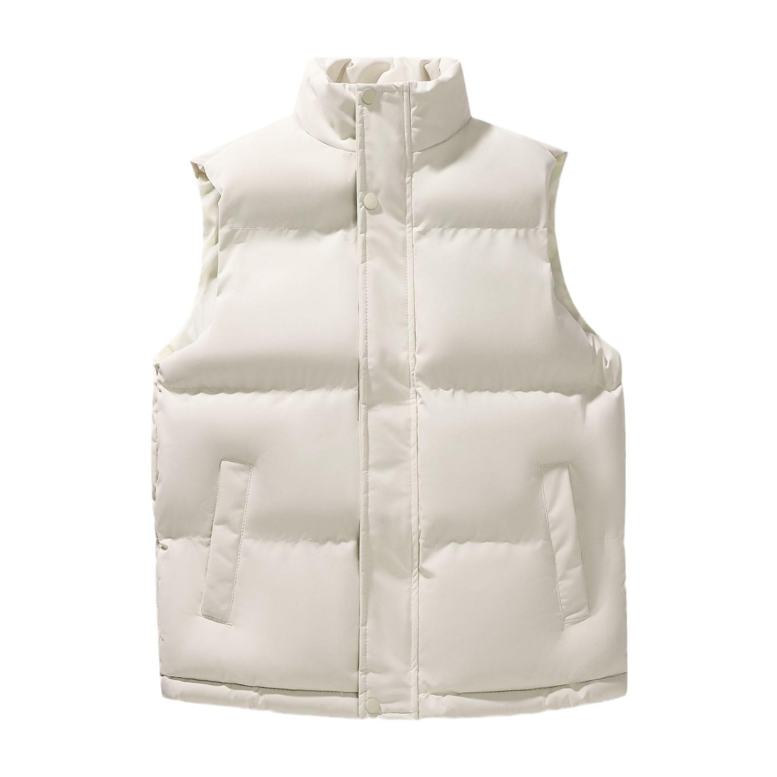 Жилет мужской осенне-зимний трендовый жилет с воротником-стойкой — фото 3